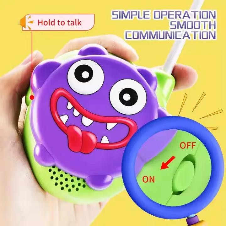 Little Monster Walkie Talkie 500 Meter Large Range Handheld Wireless Electric Interphone Outdoor Indoor Educational Toy For Kids