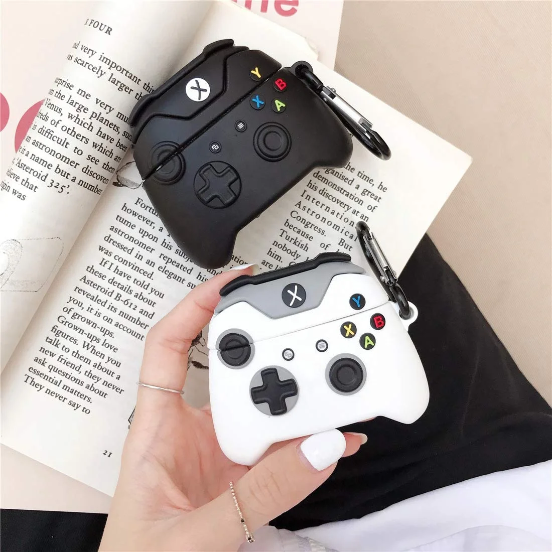 2021 мультфильм 3D видео игровой контроллер гарнитура силиконовый чехол для Airpods Pro 3 геймпад