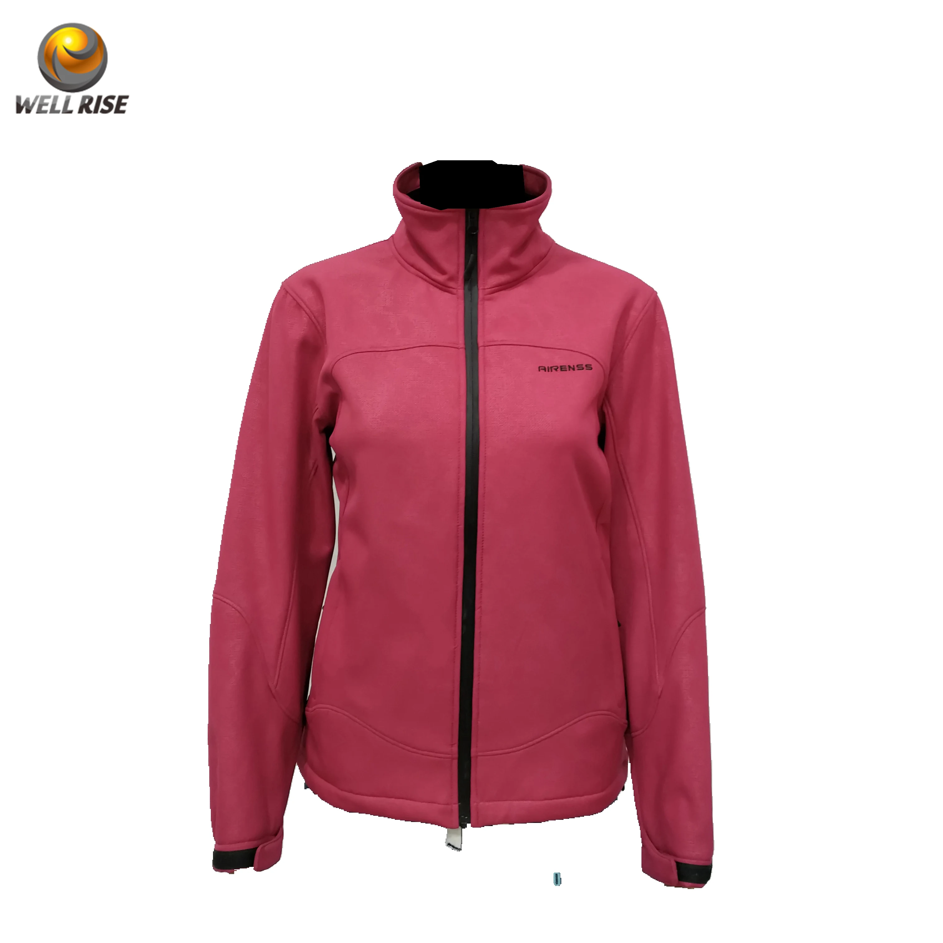 Женская куртка на молнии спереди с логотипом под заказ