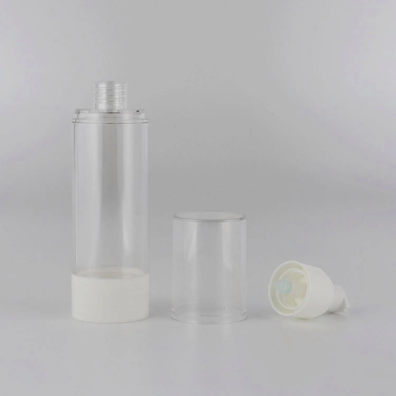 Stock clear In stock 80ml 100ml 120ml Mini Atomizer white head Mist Airless Spray Bottle Packaging Cosmetic Airless Pump Bottle
