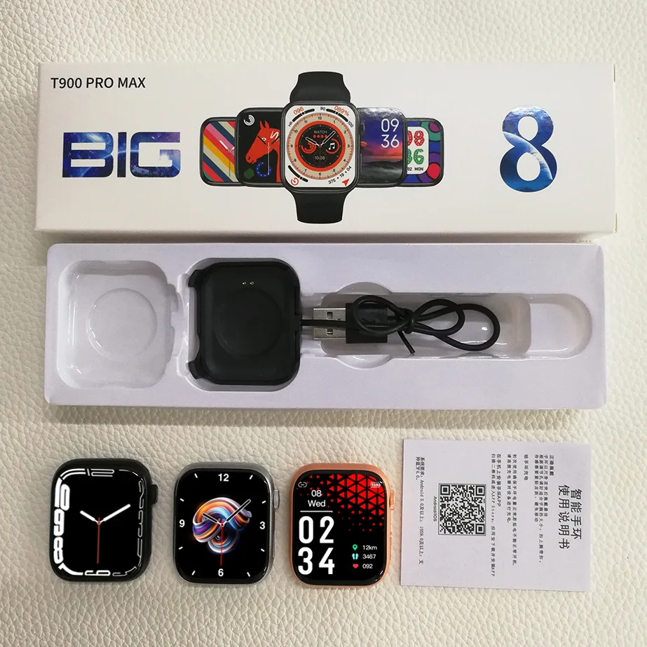 Fasion Smart Watch T900 Pro Max L 2.0 Series 8 IWO Reloj Inteligente Montre Waterproof Serie8 Smartwatch T900ProMax L2.0 Android