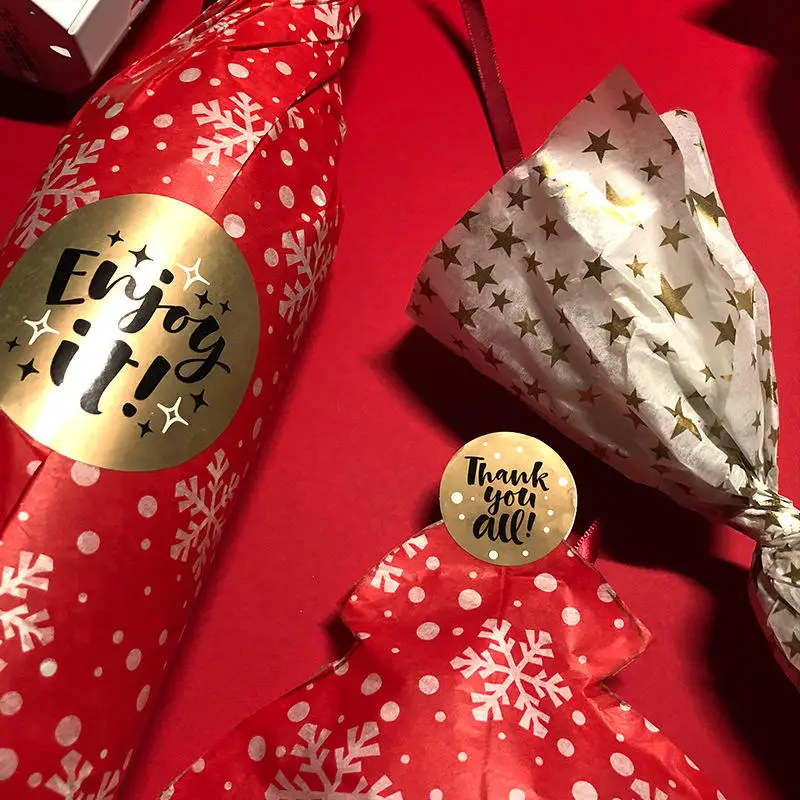 Stylish and shiny wrapping gift paper wrapping tissue paper Gold supplier Christmas gift wrapping paper roll