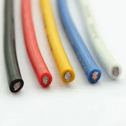 600V 4 6 8 10Awg 12 14 18 22 24 26 28 Awg Heating Silicone Rubber Cable Super Flexible Electric Silicone Wire