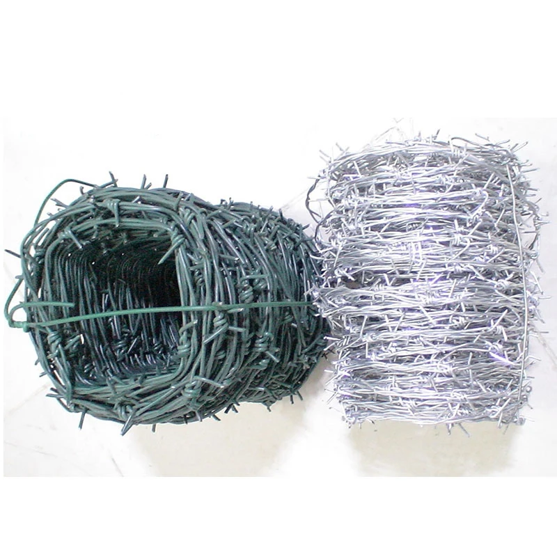 hot dipped galvanized 1.6mm double strand barbed wire for fence construction