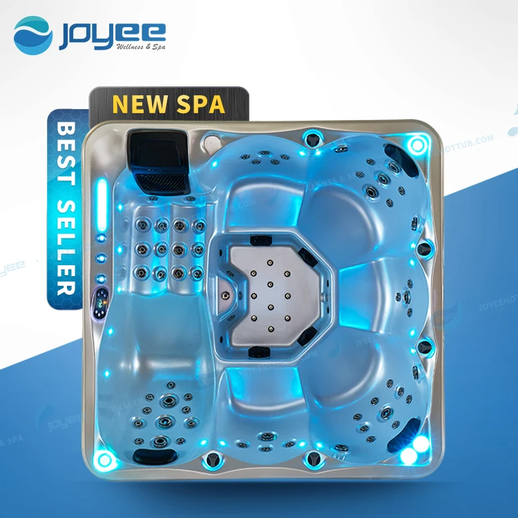  Новый продукт от JOYEE на 4 5 6 человек отдельно стоящая импортная акриловая террасная уличная спа-ванна гидромассажная