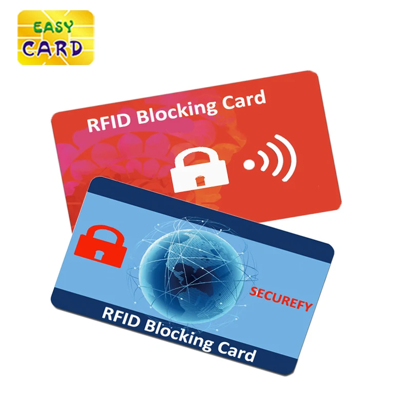 Custom Artwork Printing CR80 Size Security Protection Shield Card Rfid Blocking Card