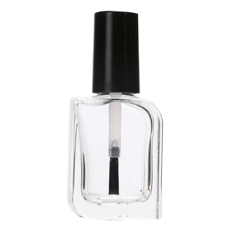 Popular 5 7 15 ml empty glass nail polish bottle with brush