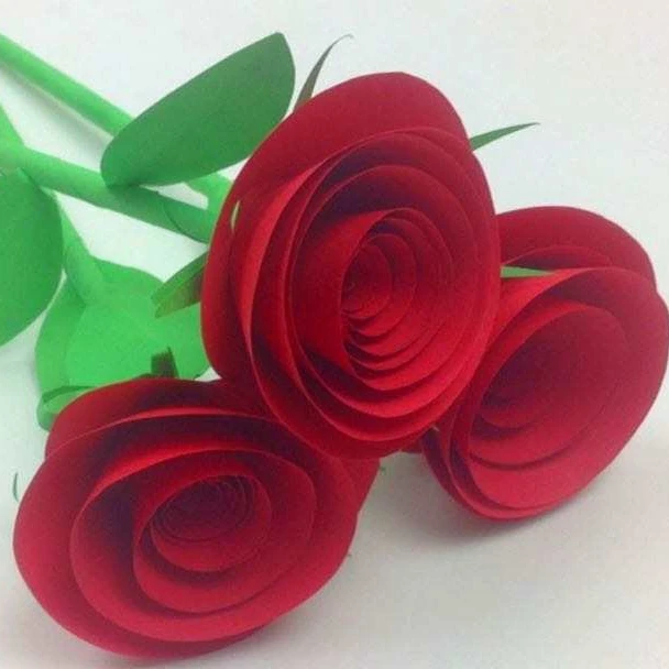 DIY Paper Rose Wall Wedding Decor Artificial Rose Paper Flower