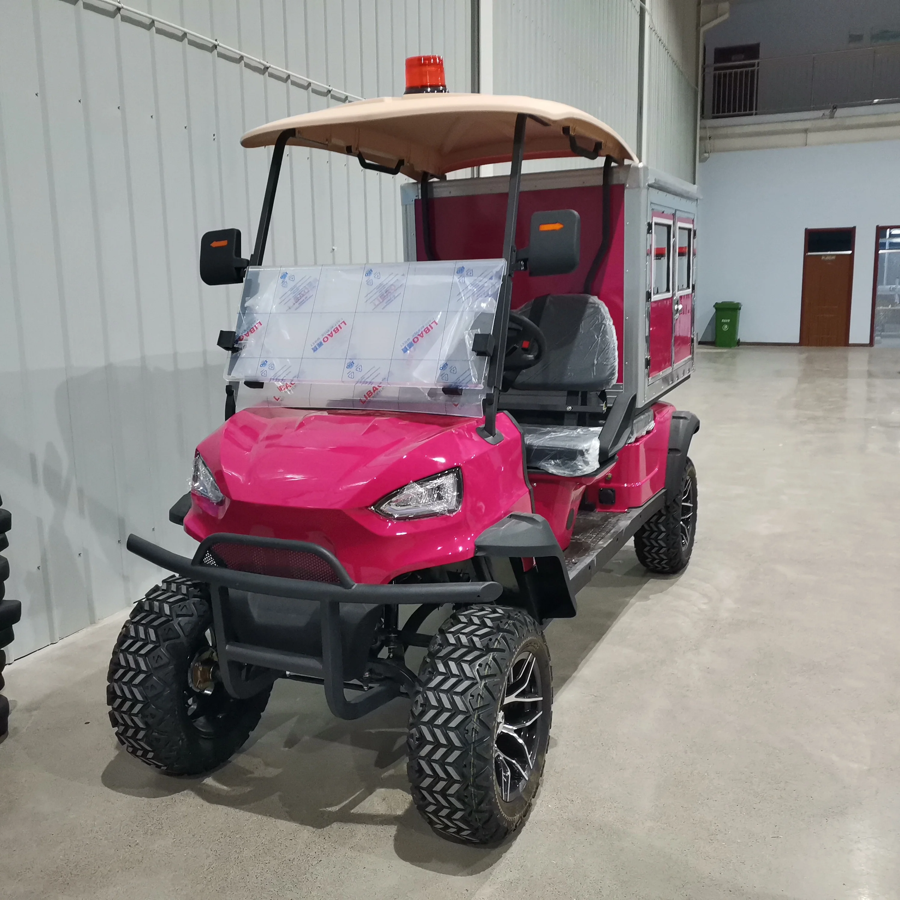custom recreational energy vehicle car 2 seater electric golf cart buggy with Cargo Boxes
