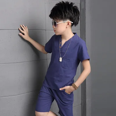 Children clothing high quality designer summer kids korean cute casual young boy clothing set boy suits clothes for kids