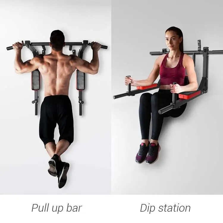 Harbour new Multifunction pull up dip stations adjustable Wall Mounted Chin Up Bar Dip Bar Gym Fitness Equipment