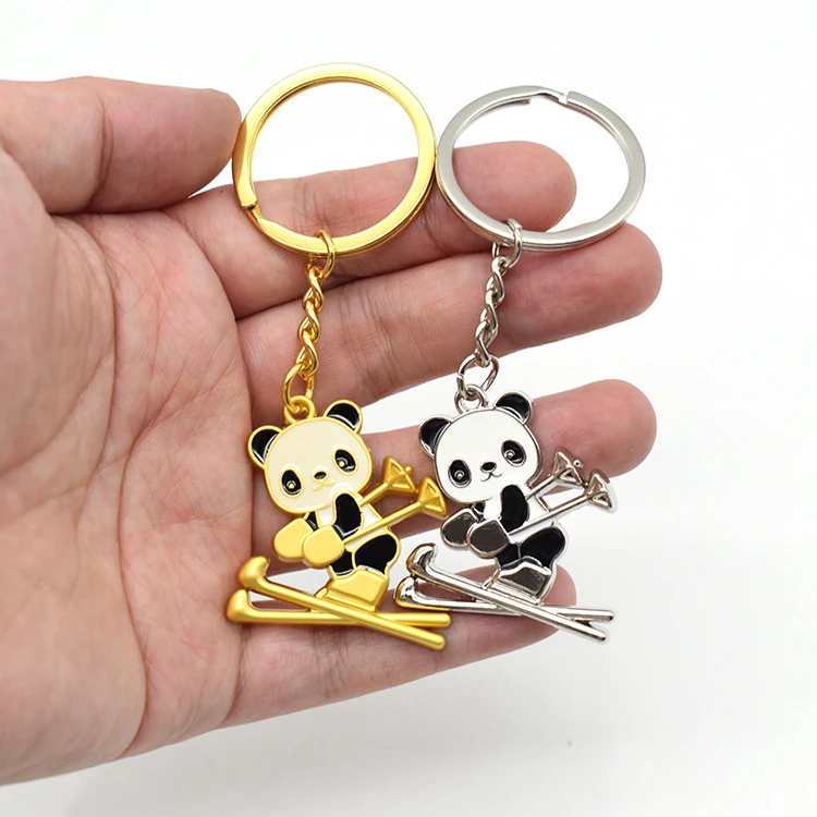 Wholesale metal key rings cartoon key chain holder cute keychain for gift