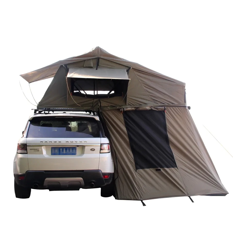 Car roof tent self-drive two-person car side tent with rear enclosure soft top car tent no pitch speed open outdoor camping