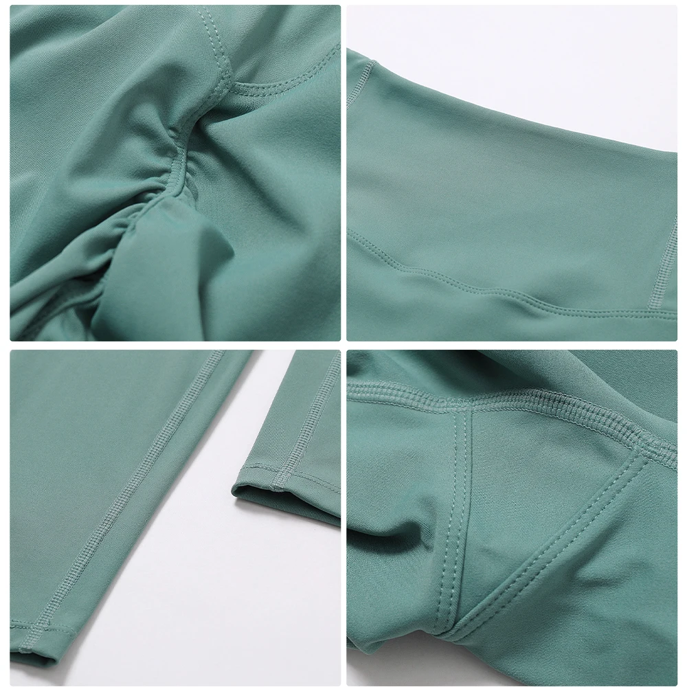 High Quality Women Spandex Activewear Outdoor Workout Pants High Waist Yoga Tight Leggings Scrunch Butt Lift Yoga Leggings