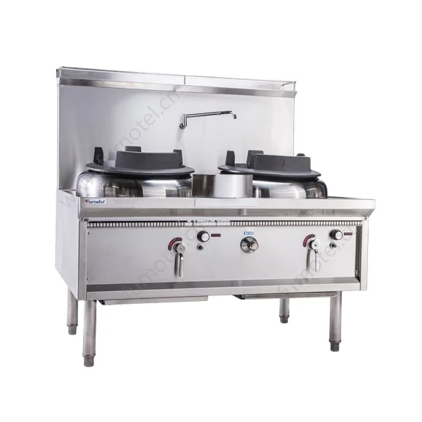 Guangzhou Commercial Kitchen Equipment Stainless Steel Gas Burner Chinese Wok