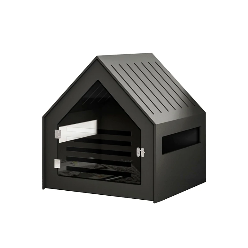 Wood Dog Furniture Acrylic Door Dog House Luxury Pet Wooden Bed Indoor Wood Cat Dog House For Sale