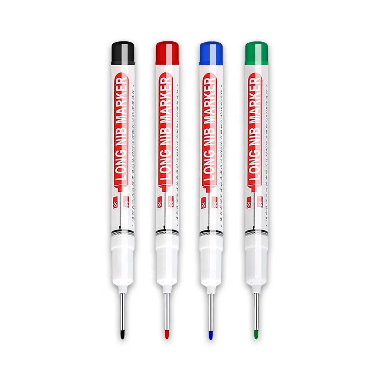 Wholesale Deep Hole Long Nib Head Markers For Metal Perforating Pen Waterproof Bathroom Woodworking Decoration Multi-Purpose