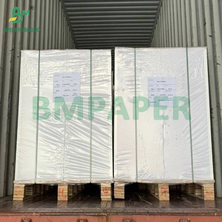 200gsm 400gsm Natural White Sugarcane Pulp Food Grade Paper Sheet For Paper Cup Paper Bowl