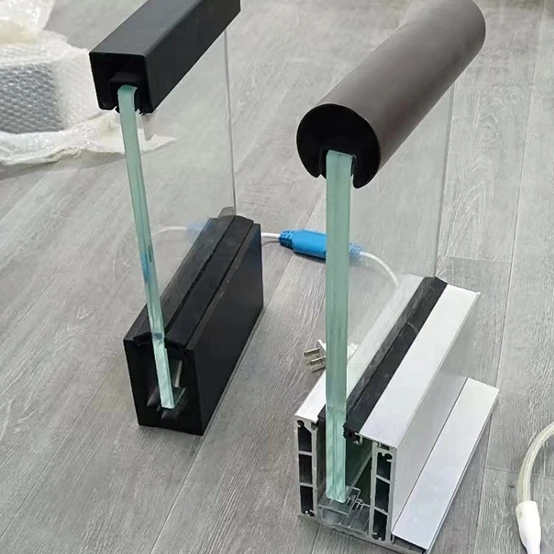 25*25mm handrail 10mm thick  profile u channel clamp glass balcony railing