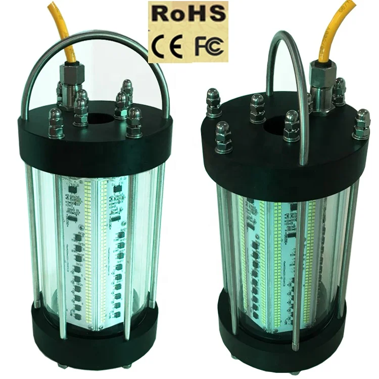 AC 200 245V 500W 600W yellow lights led squid fishing light