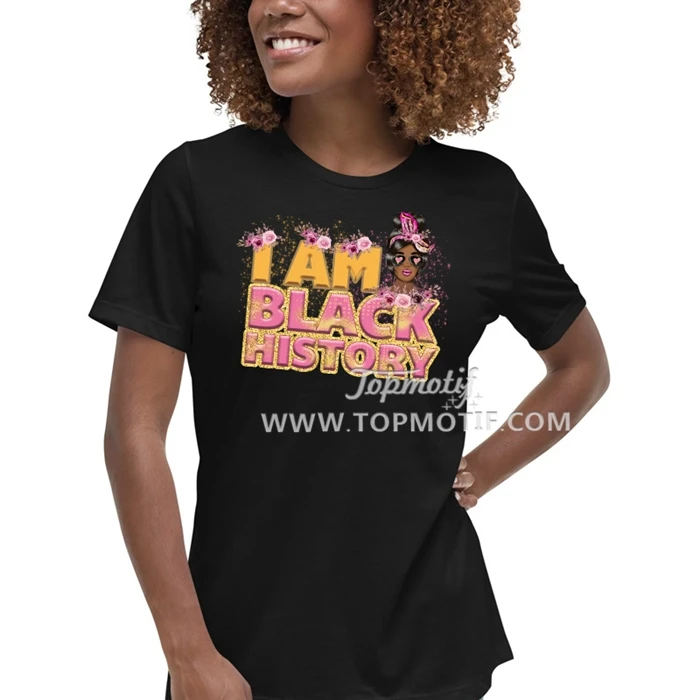 Loving Fancy Dope Fabulous Afro Girl DTF Transfer Printing Heat Transfer Designs Garment Sticker Ready To Press Free Shipping
