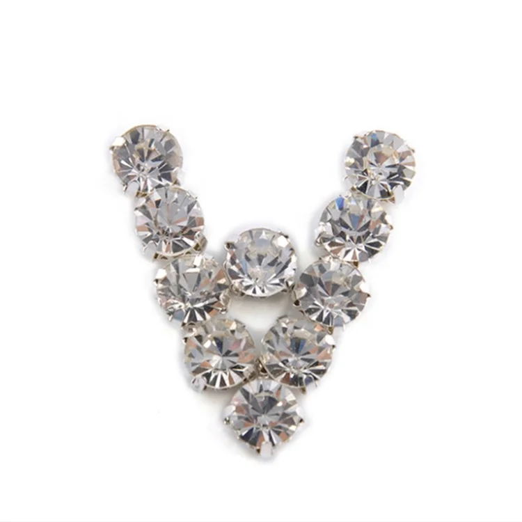 
Factory Wholesale Price Crystal Sew On Applique Trim Sew On Rhinestone 