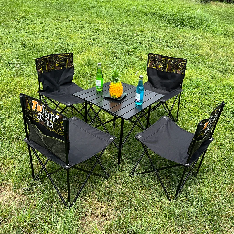 TWROAD Square Aluminum Alloy Folding Table Self-driving Barbecue Picnic Desk Camping Coffee Computer Foldable Dinning Table