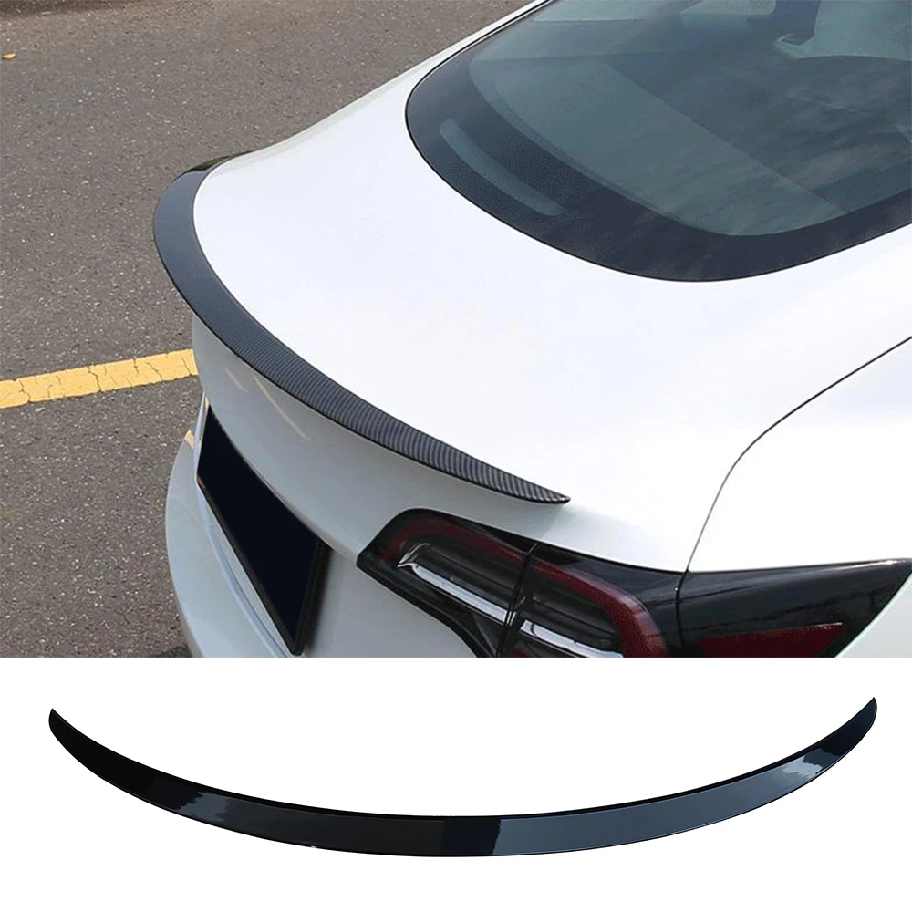 Gloss black car rear body kit for TESLA Model 3 2019-2021 spoiler car