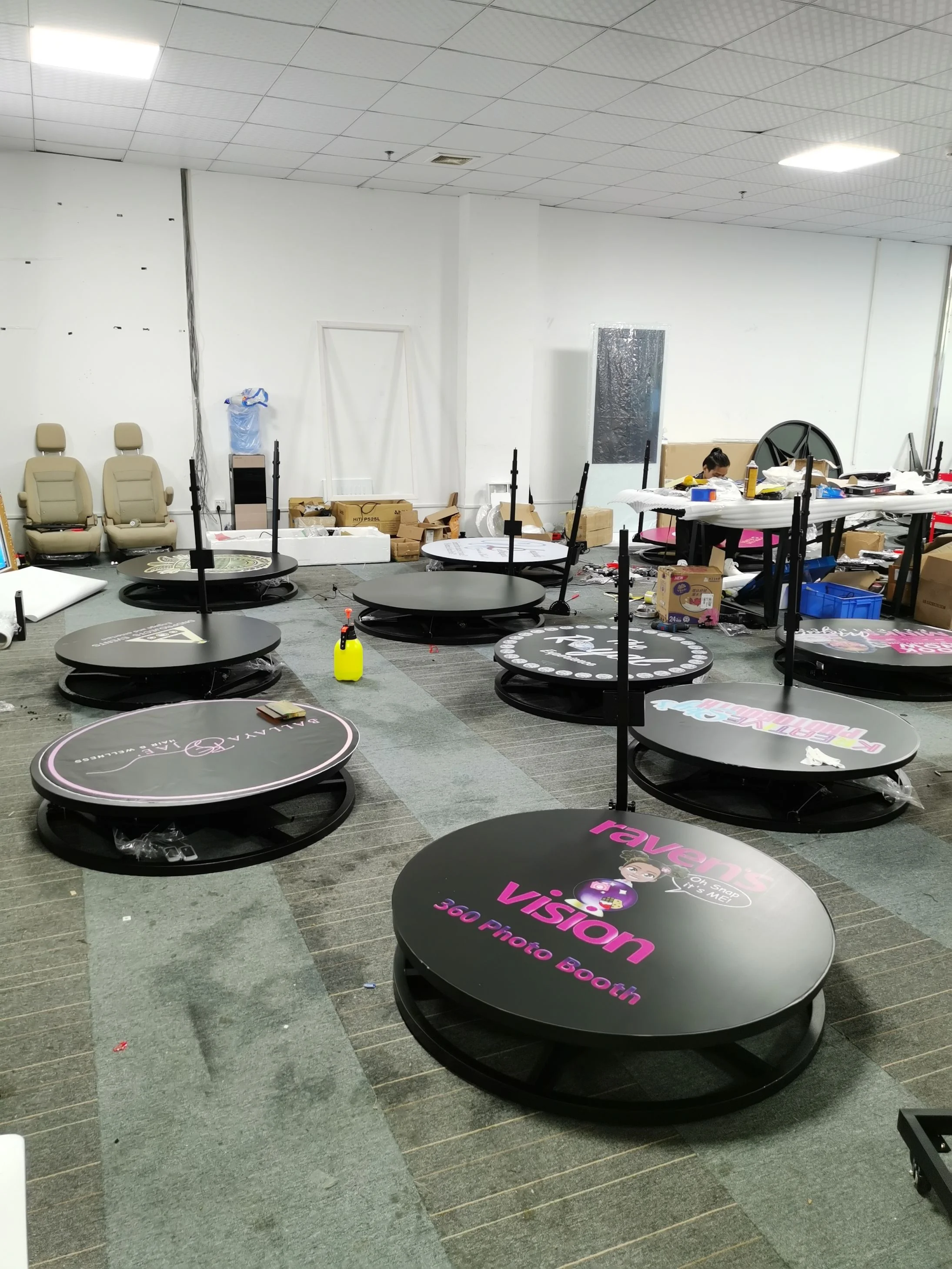 360 Photo Booth Photobooth Rotary Turntable Video Fotografia 360 Photography Supplies Panoramic Shooting Plataforma