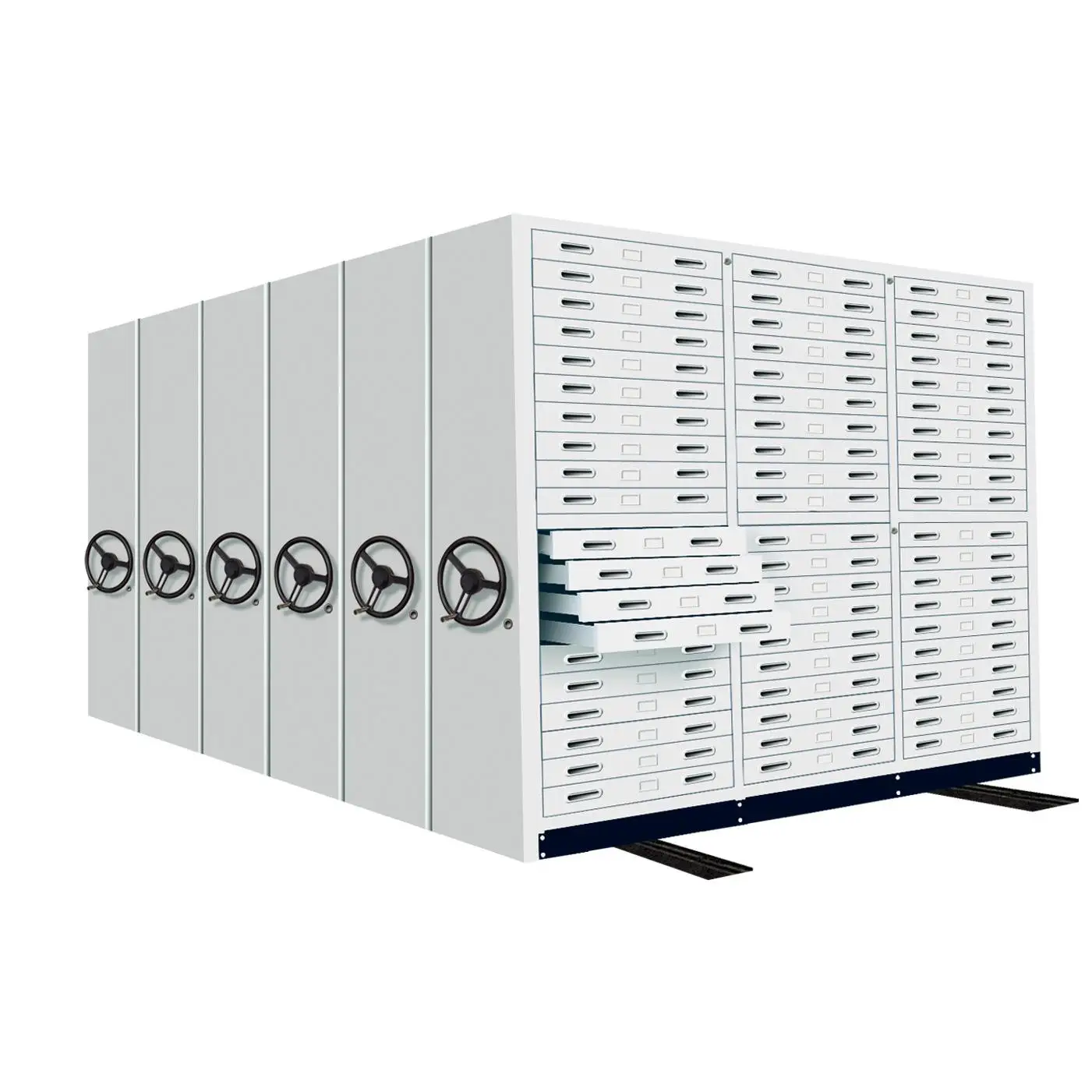 Storage office furniture dynamic mobile compression filing cabinet