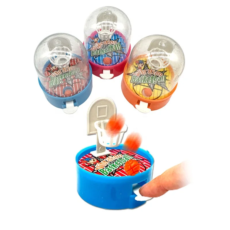 Mini Basketball Court Candy Toy Shoot at the Basket Toy Candy Mini Handheld Desktop Table Basketball Game Toys for Reduce Stress