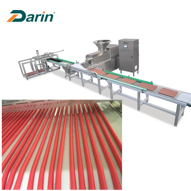 Hot selling Dog Food Meat Strip Extruding Line cheap Snacks Machine for