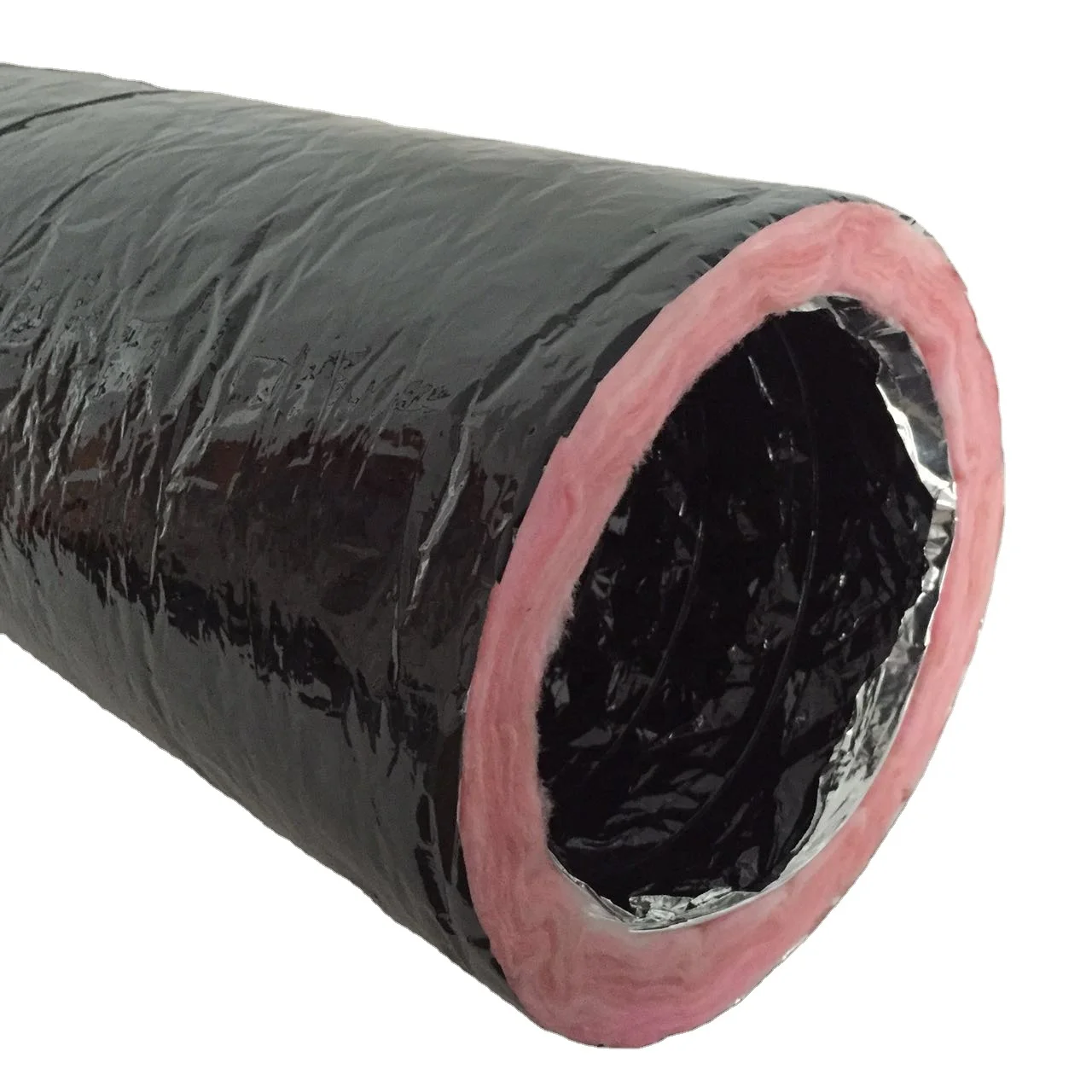 flexible ducting polyester insulated air conditioning aluminum flexible insulation duct