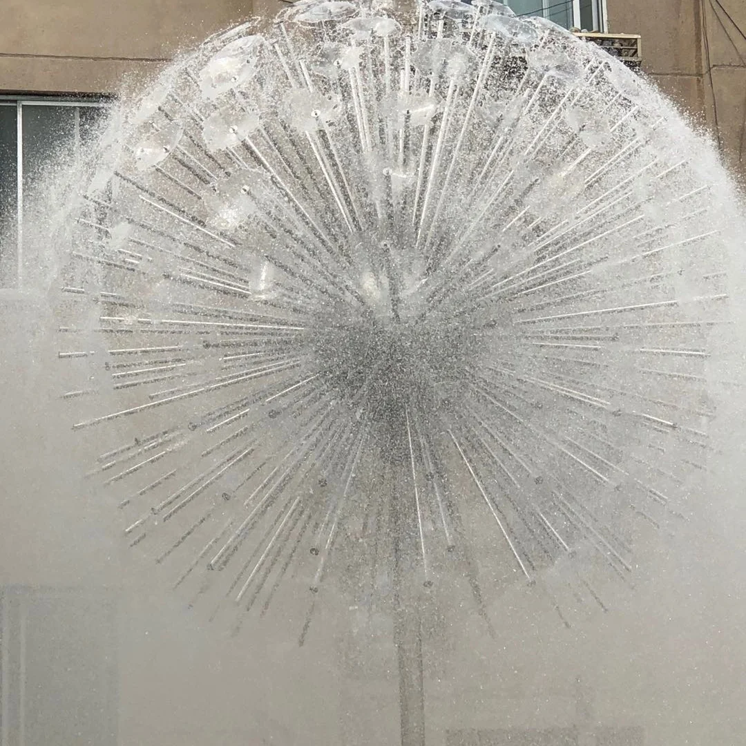 dandelion fountain rolling ball water dandelion fountain