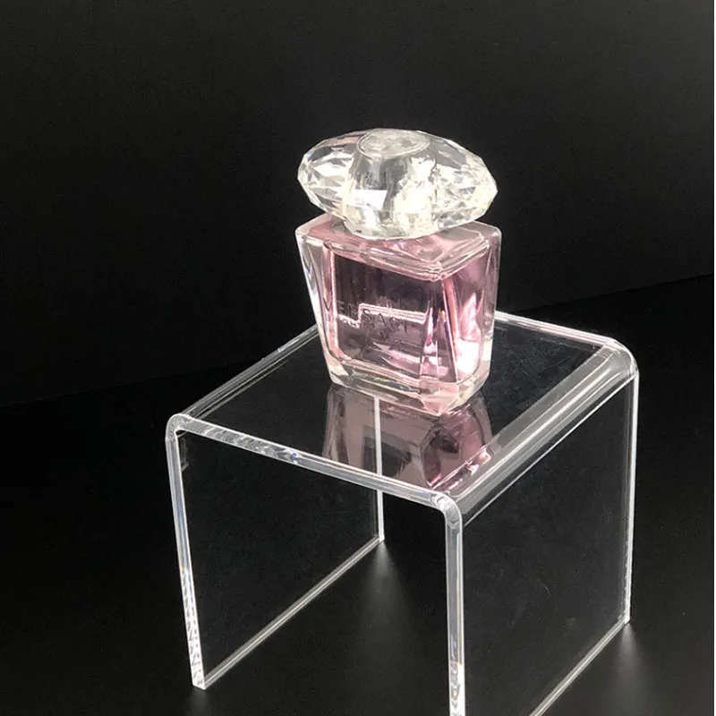 Hot Sell Clear U Shape Display Riser clear acrylic tabletop Stand Strong Acrylic shelf risers for toys bag shoe cosmetics