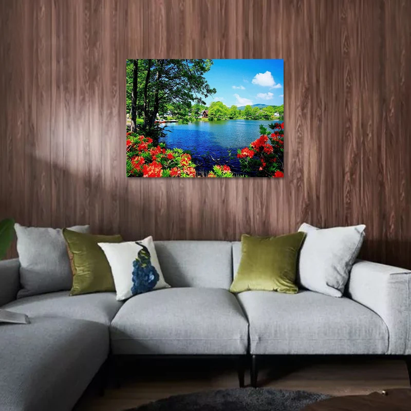 High quality oil painting by number kit on canvas wall art diy paint by numbers for adults