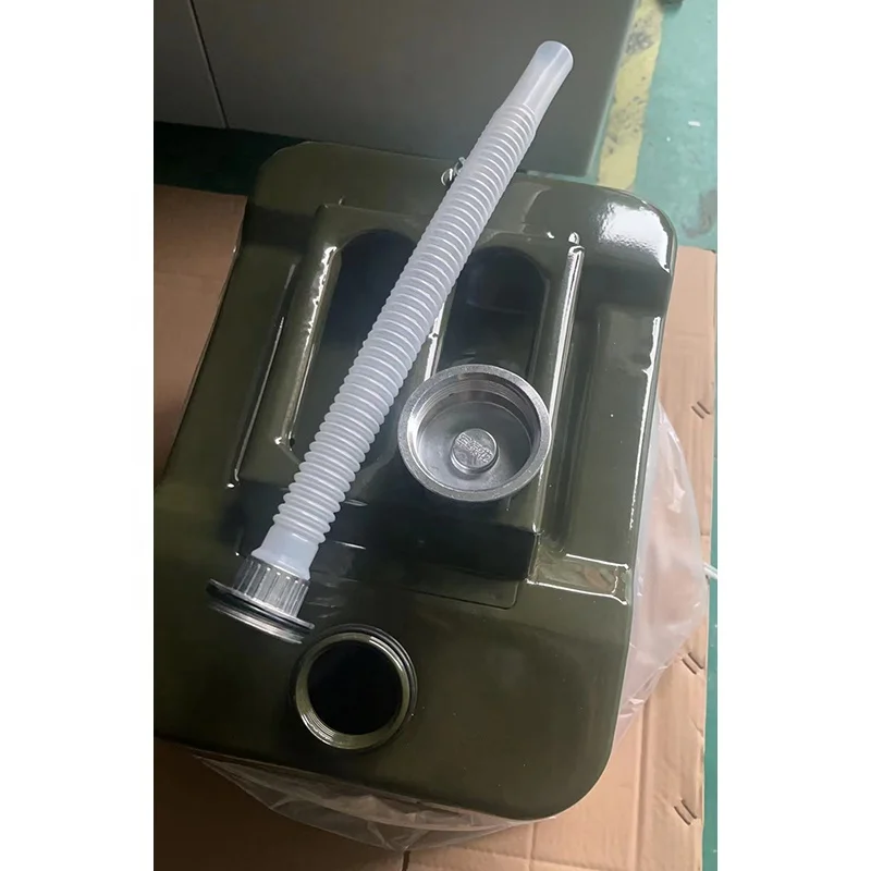 High quality stainless steel tank multiple capacity gasoline Canisters cans 5 Gallon Gas Can Fuel Steel Tank Green