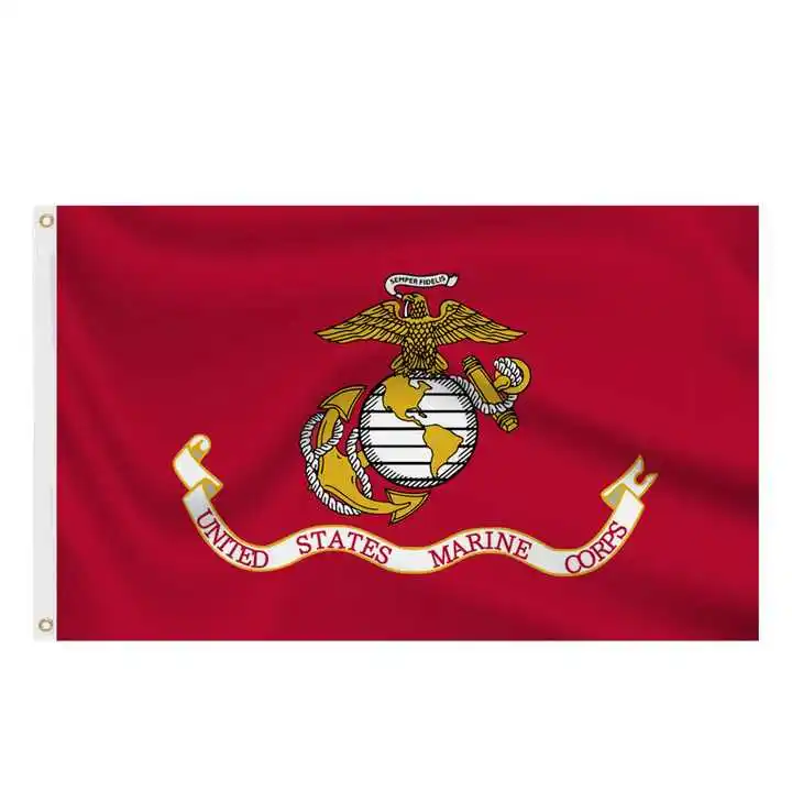 Оптовая Продажа с фабрики USMC США флаг морской пехоты высокого качества флаги прапорщика