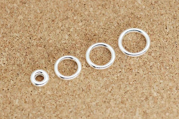 8-14mm Thick 925 Sterling Silver Jump Rings  Round Split Rings Wire Close Ring For Jewelry Making