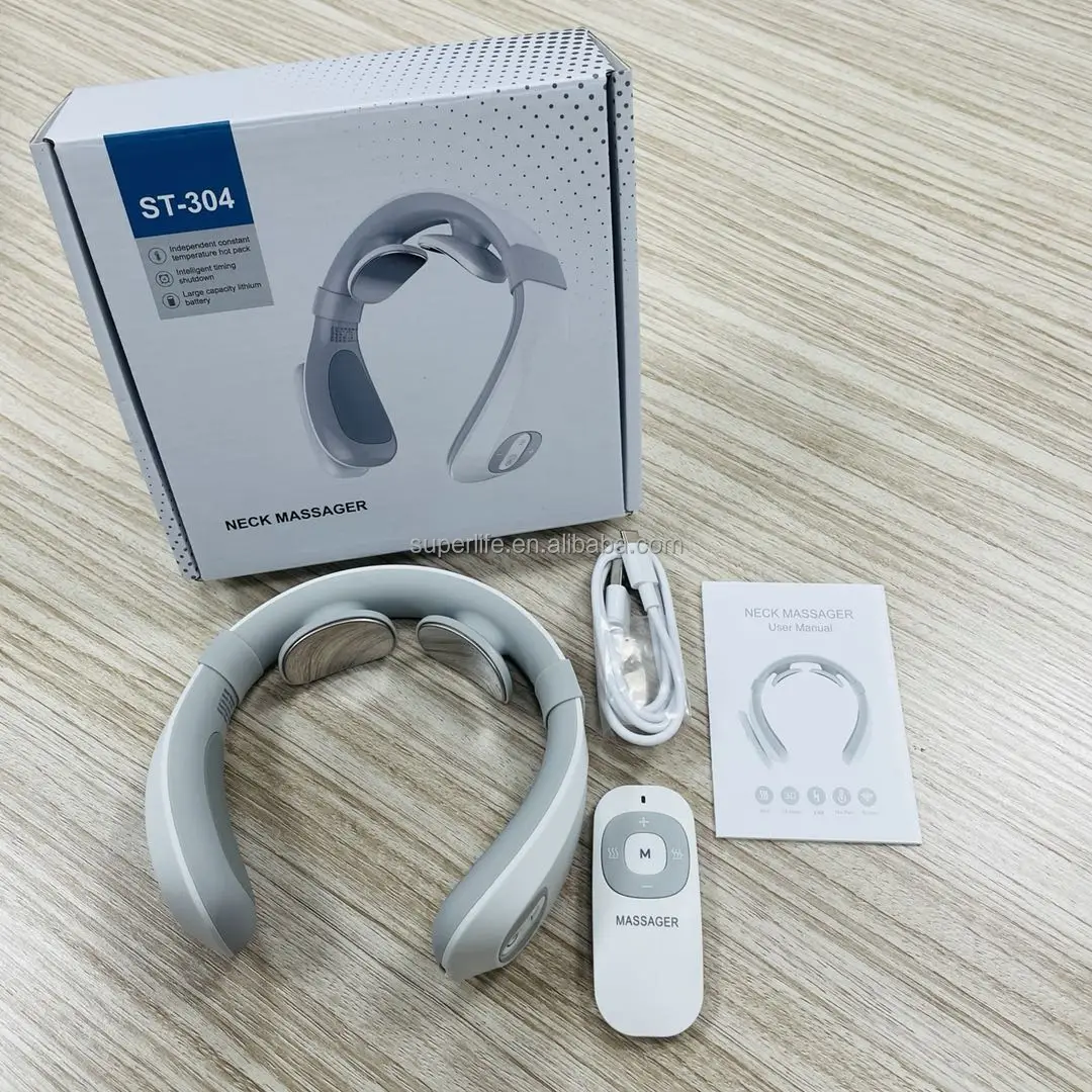 2022 homeuse Hot Selling Other Massage Products Electric EMS and heat Pendant Neck Massager