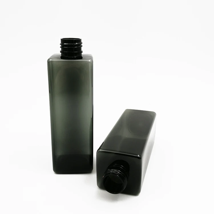 supplier factory ruipack 220ml square shape transparent black bottle