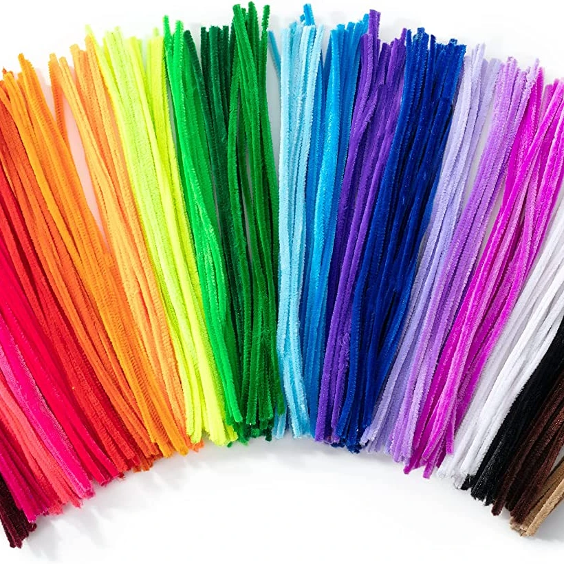 Chenille Stems Pipe Cleaners Craft Supplies Cleaners Pipe Cleaners Bulk Fuzzy Pipe