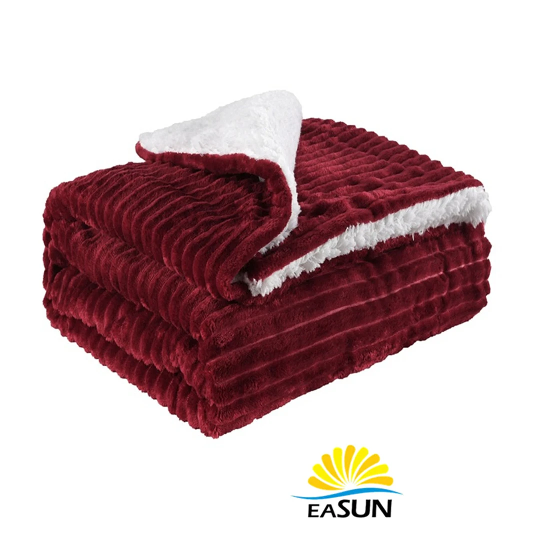 Hot-selling certificate custom luxury anti-pilling airline blanket aviation blanket blanket airline