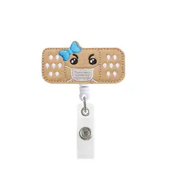 Felt Cartoon Nurse Name Card Nurse Accessories Popular Retractable ID Badge Holder Reel