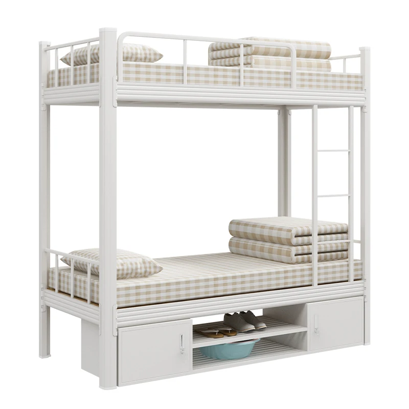 Hot sales stainless steel cast strong metal bunk beds school student dormitory steel bunk bed