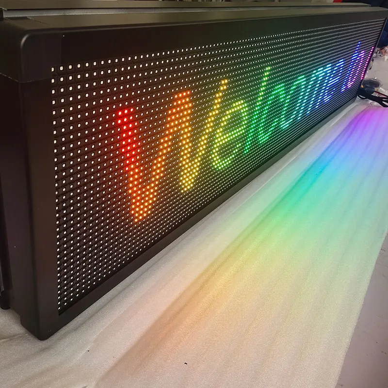 Outdoor Light Led Message Display Scrolling Led Screen Sign Board Programmable Light Box Display Shop Advertising