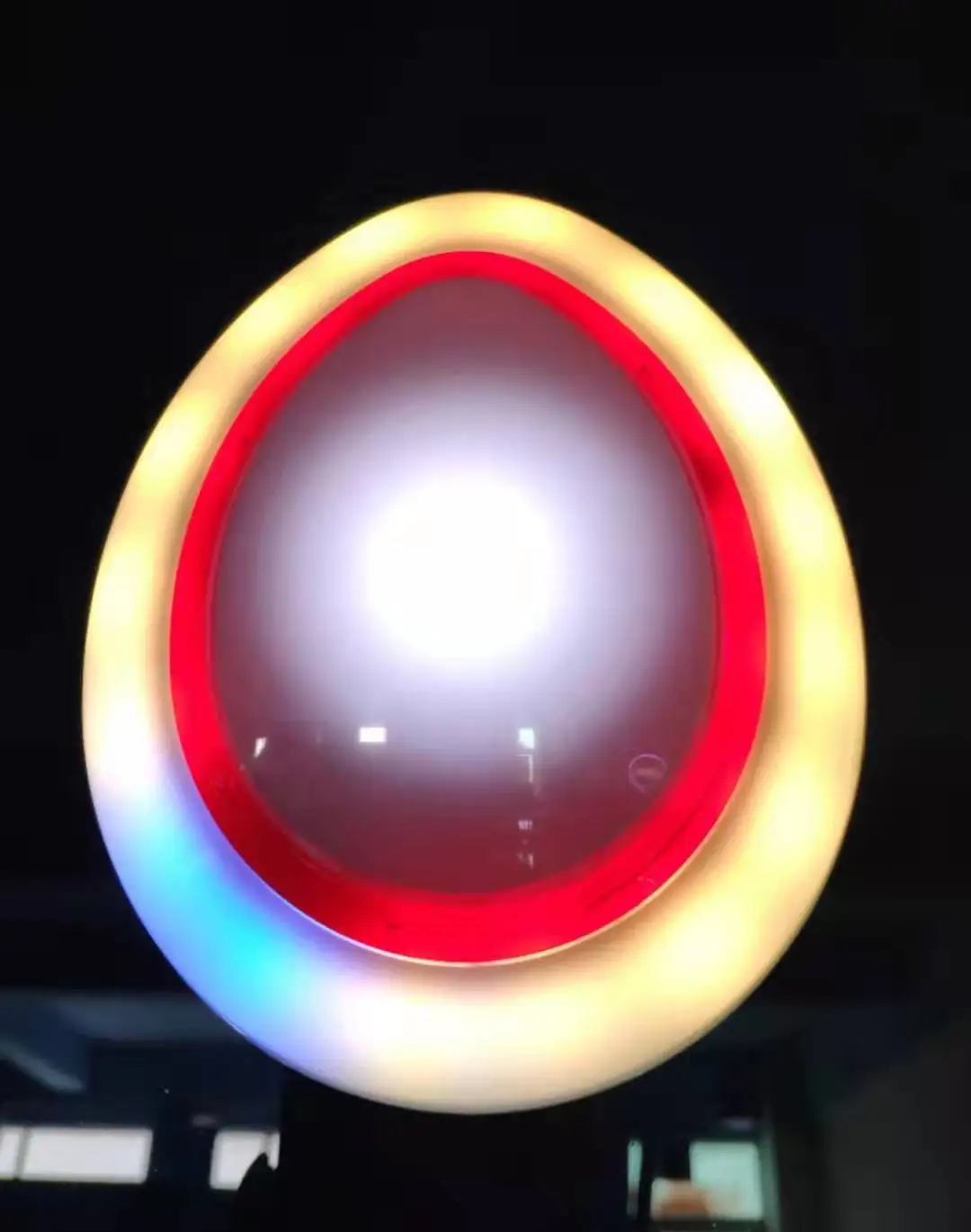 Large Size Seven Color Egg-shaped Turn Lamp illuminated LED Push Button for Arcade Game Machine