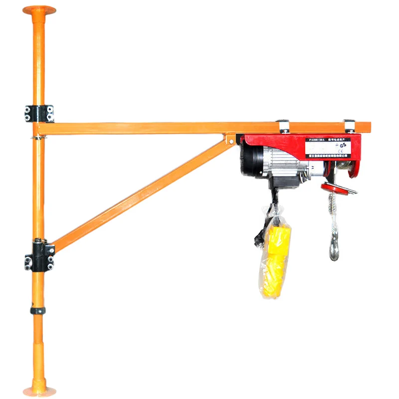 Indoor hoist lift 220V 110V 100kg 200kg household building decoration mini crane small lifting Crane