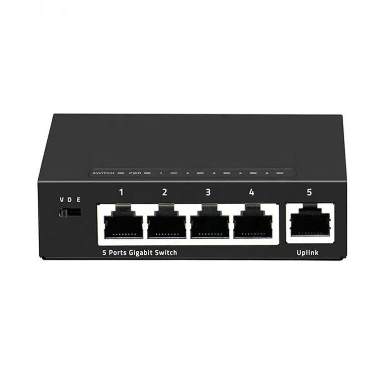 Network Switches Manufacturers 1000Mbps 5 port Full Gigabit VLAN Network Ethernet Switch for ip system