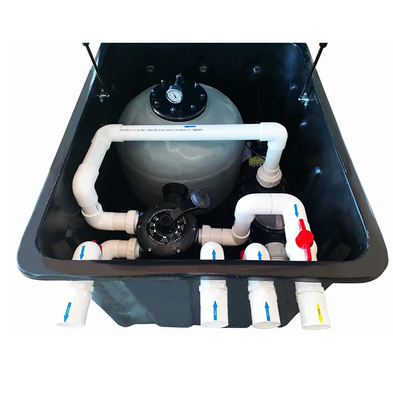 Swimming Pool Sand Filter Pump Kit Combo Pool Filtration Unit Underground Pool Filter System